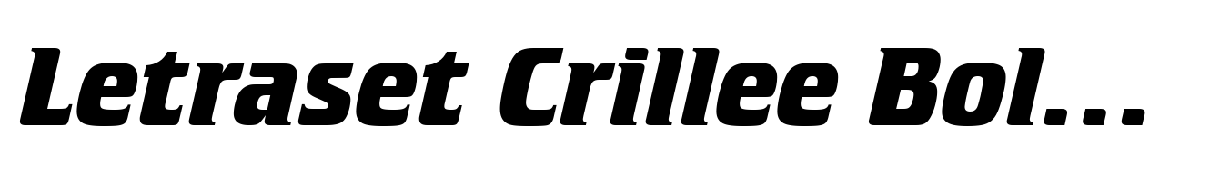 Letraset Crillee Bold Italic